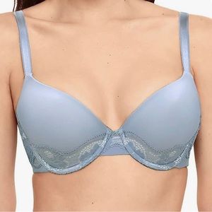 Wacoal Light Blue Lace Trim Bra